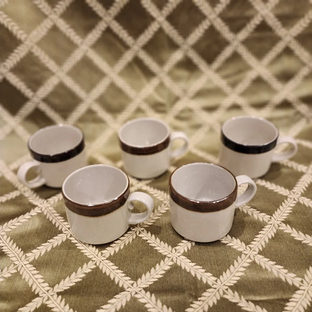 Cups Arabia Finland Karelia Cup  (Set Of 5)‎ Hand Painted
